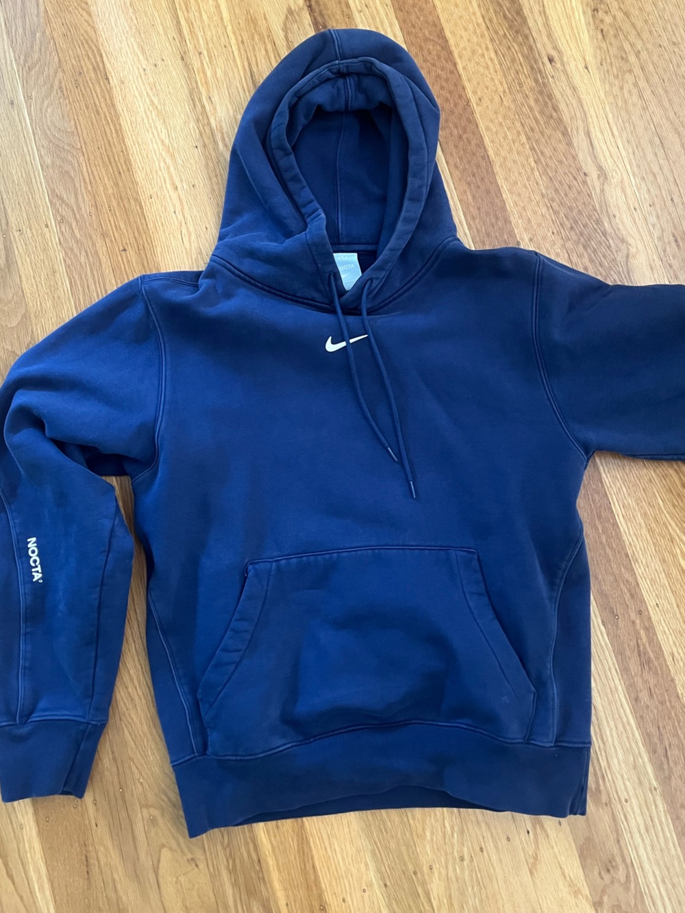 Nike Men’s Nocta Navy Pullover Hoodie - Swoosh Logo